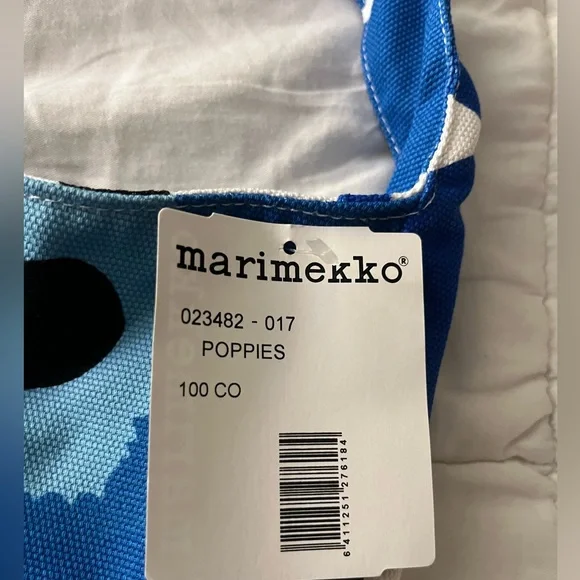 Marimekko blue poppies shoulder bag NWT - Picture 3 of 16